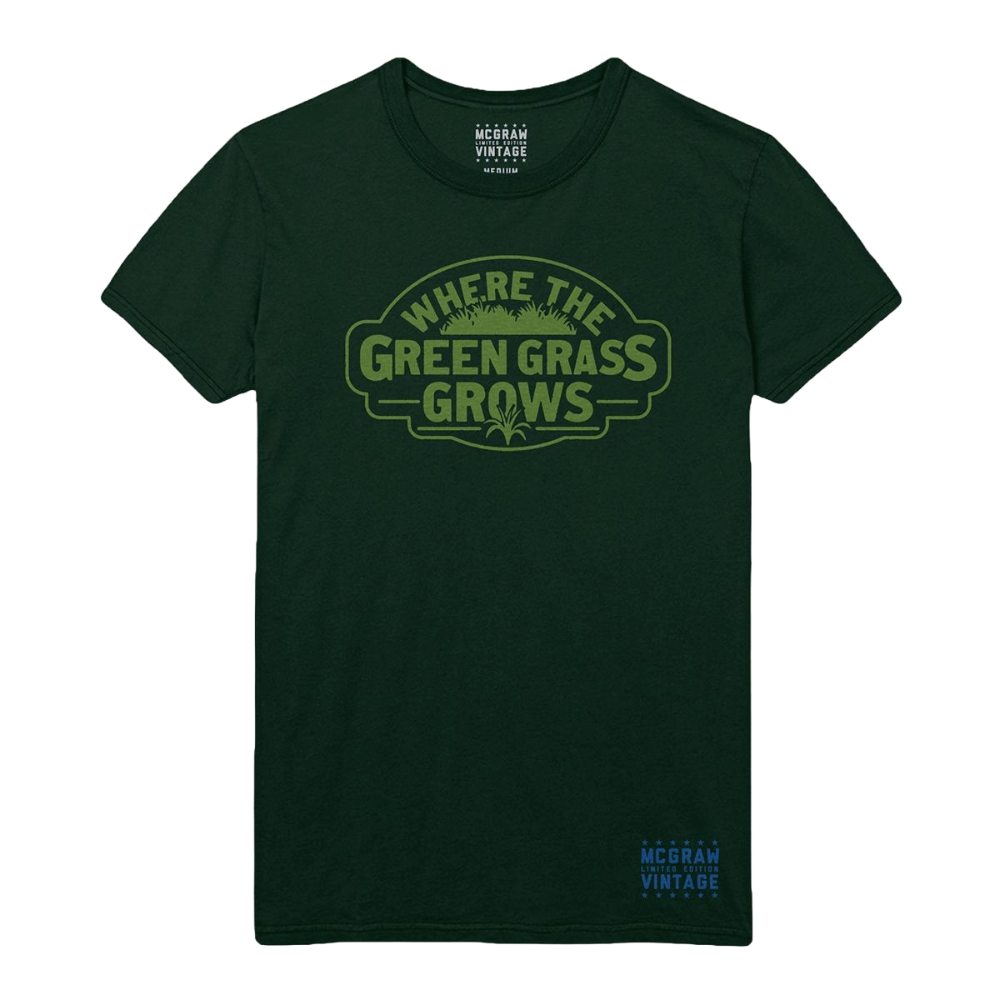 Vintage McGraw Green Grass T-Shirt Front