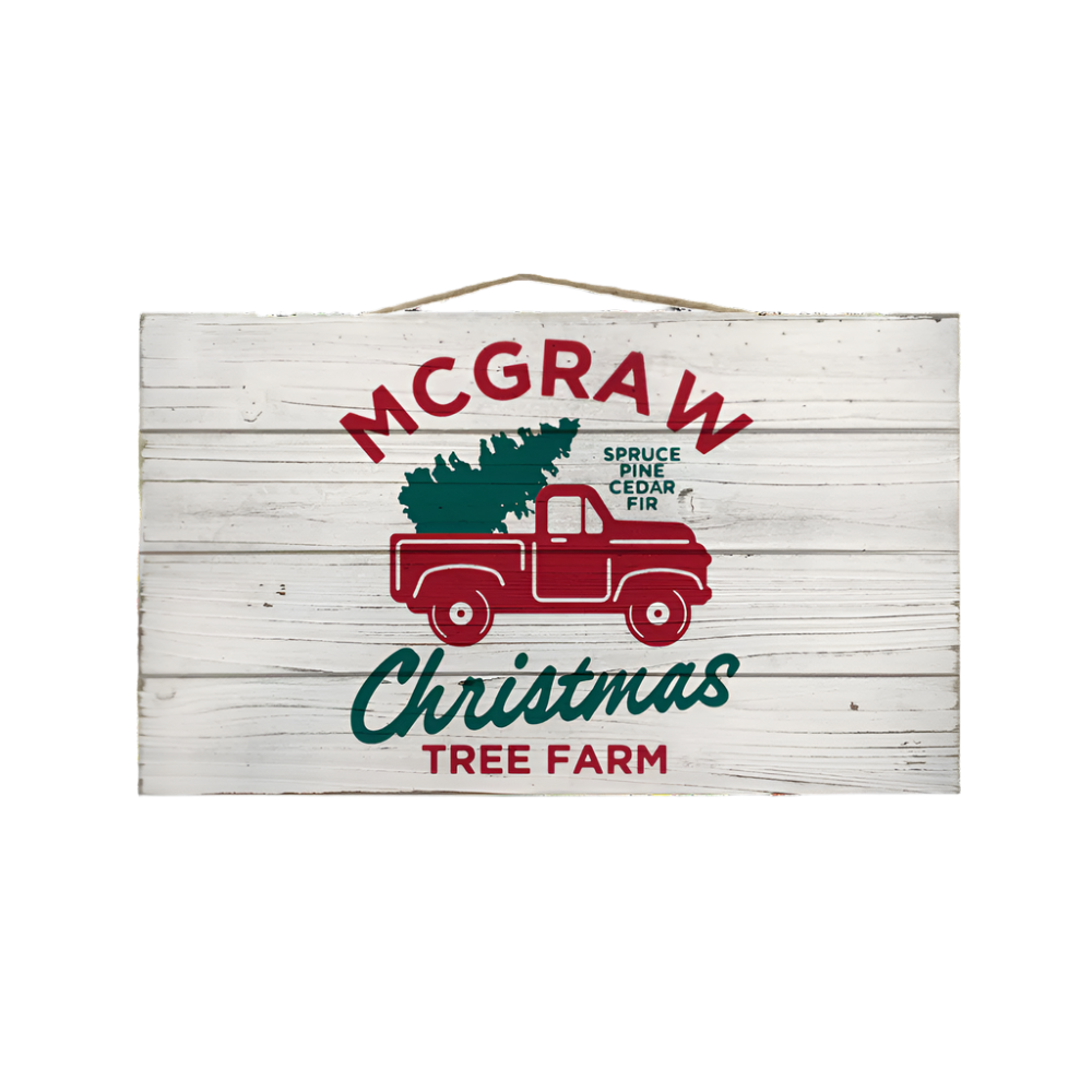 McGraw Christmas Tree Farm Sign