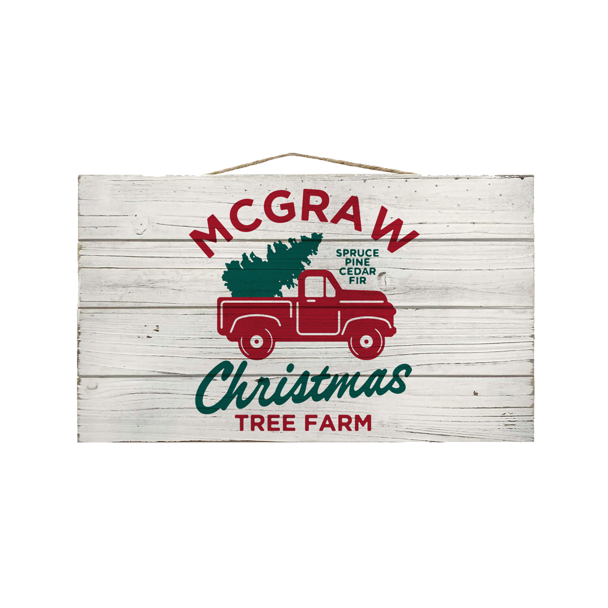 McGraw Christmas Tree Farm Sign