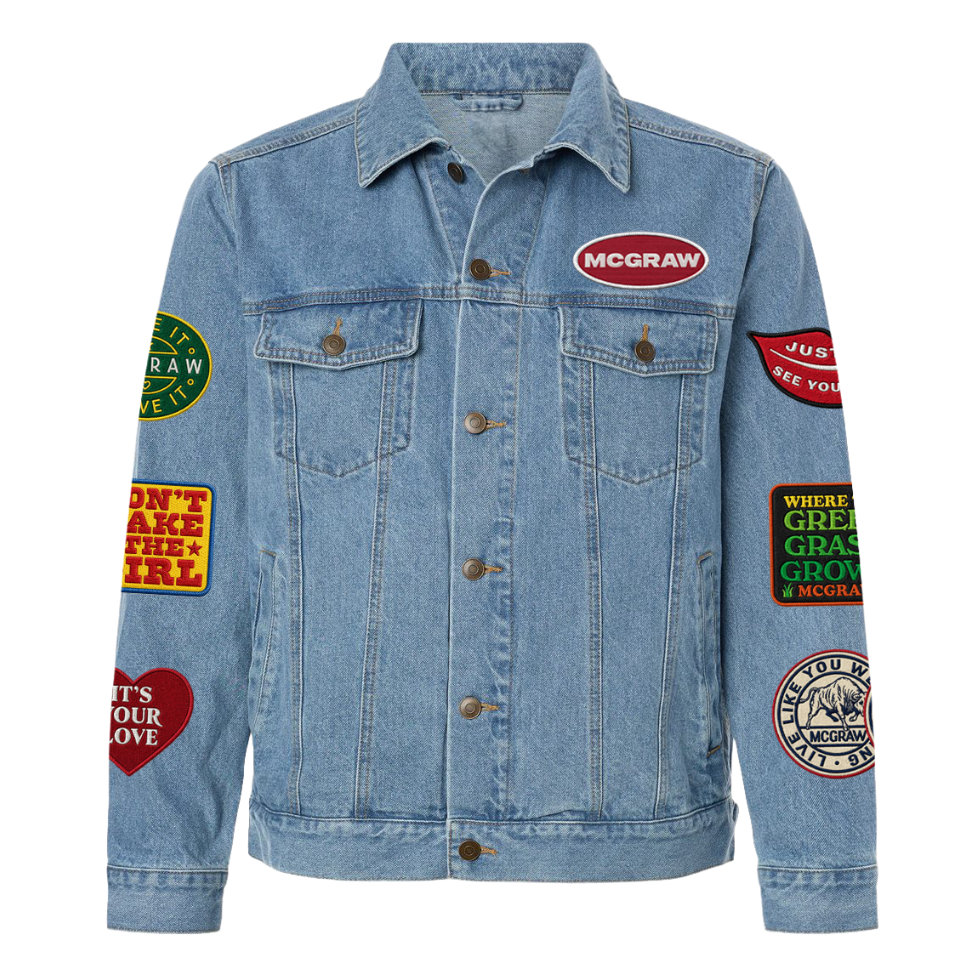 Pawn Shop Guitar Tour Patch Denim Jacket-2
