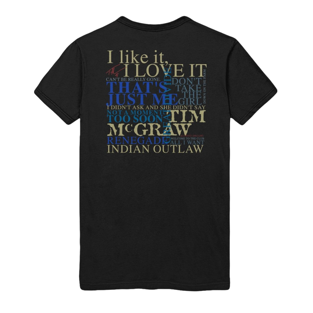 McGraw Vintage Lyric T-Shirt Back