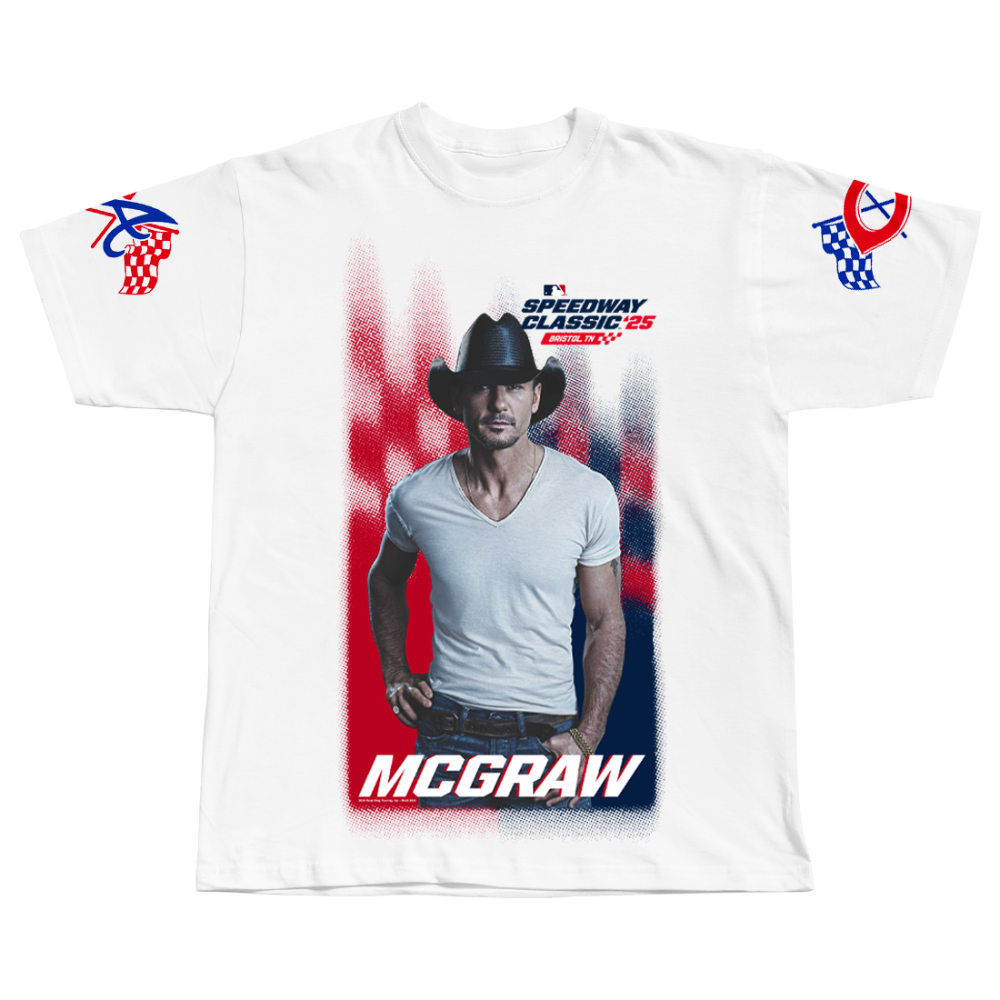 McGraw x MLB Speedway Classic Tee Front